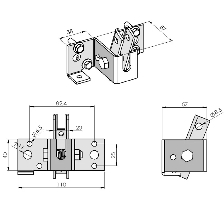 Unlocking rocker kit for motorized tilting door