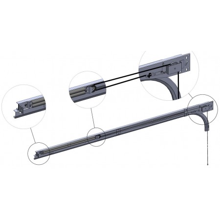 Balancing kit for Sectional Horizontal Springs Door Height over 2400