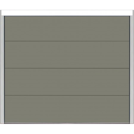 Velocia Sectional Door - Ungrooved / Smooth Polygrain - Quartz Grey - Motorized