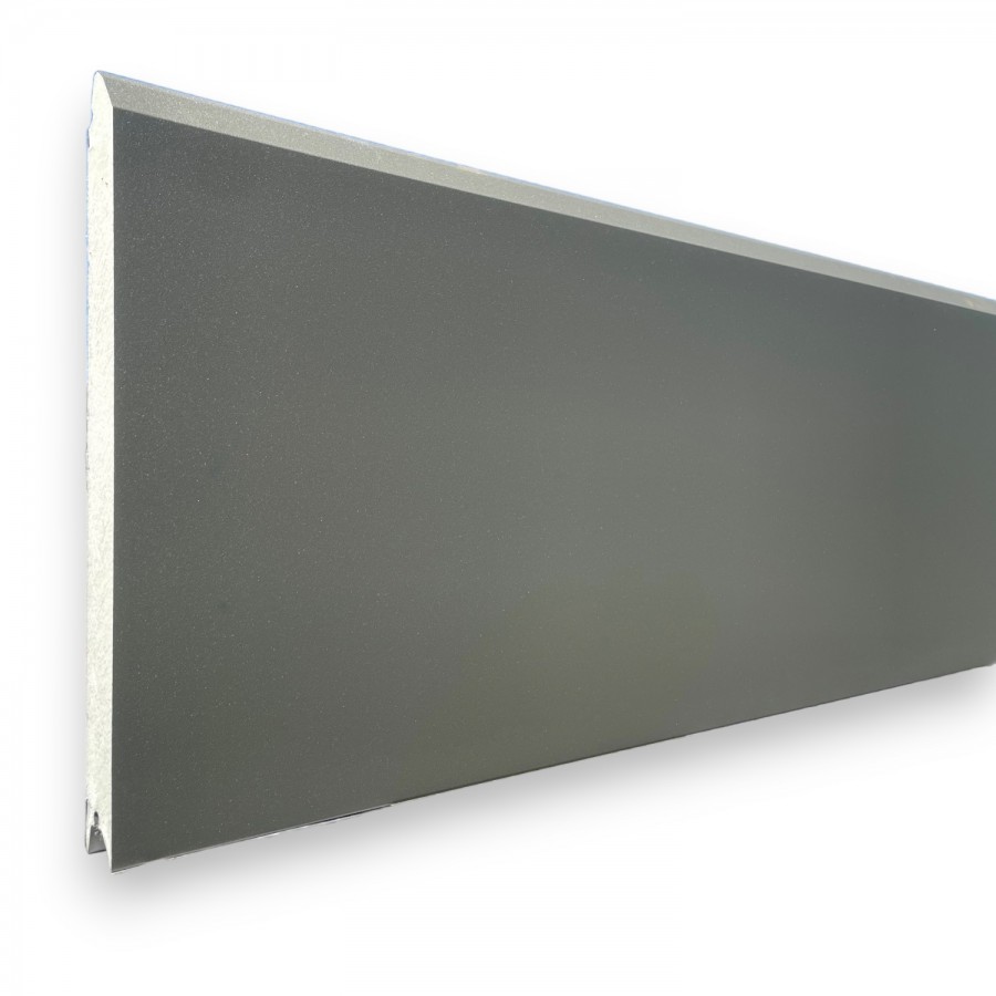 Porte de garage sectionnelle acier IsoMatic gris anthracite RAL 7016 -  l.237,5 x h.200 cm - motorisée