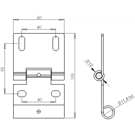 Hinge Support Roller Sectional White