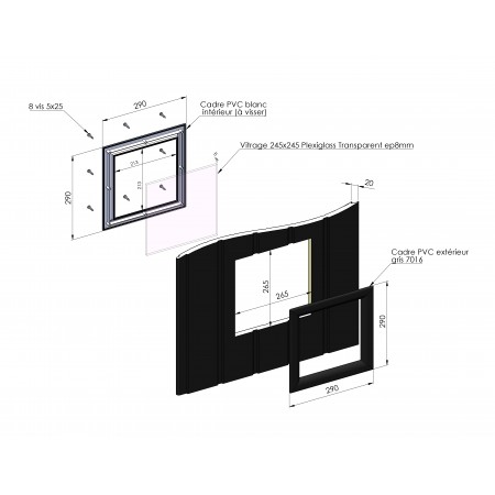 Vitrage 8mm Transparent