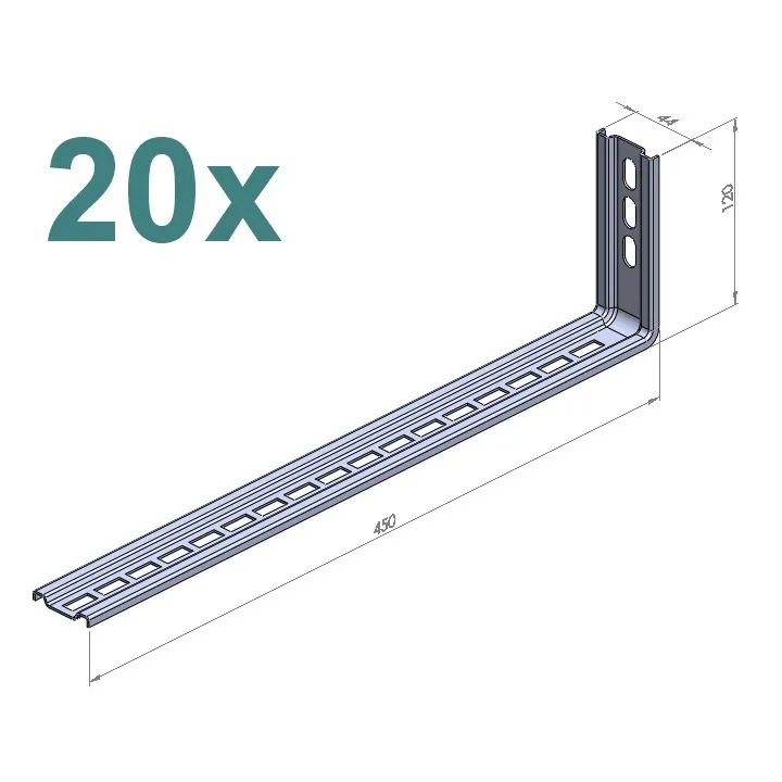 Equerres de suspente (lot de 20)