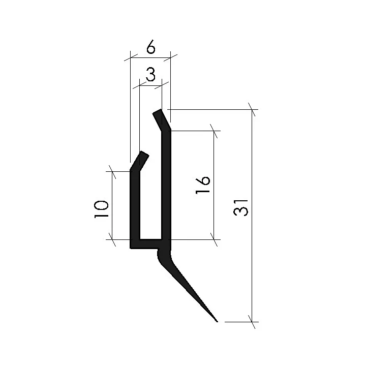 Dichtung Federdeckel Sektionaler Ständer 2000 mm