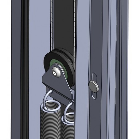 Mobile Nylon Pulley and Support Assembly