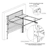 Sectional door extension