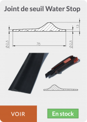 Joint anti-pluie bas de porte de garage