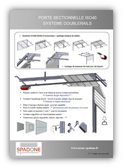 Technical documentation of our double track sectional doors