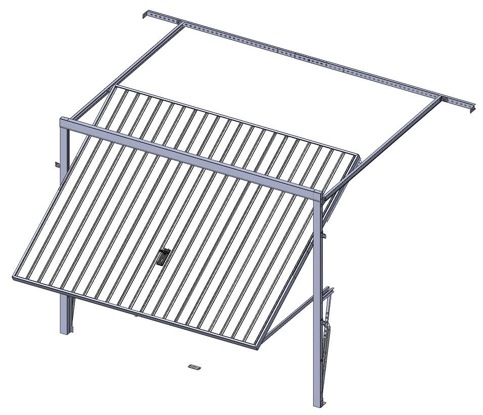 Overhead retractable garage door
