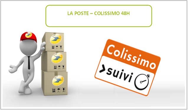 Nous expédions vos commandes en colissimo suivi 48h Livraison colissimo 48H