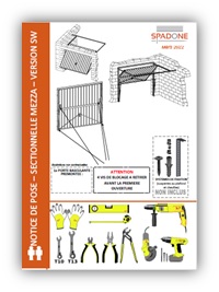Notice de pose porte basculante mezza version SW Notice de pose porte basculante mezza version SW