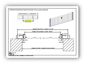 Sectional view of door 101RH