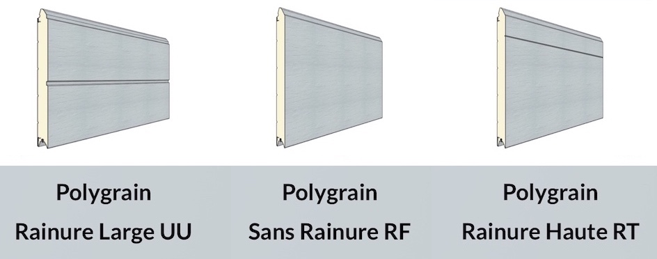 Relief garage door panels