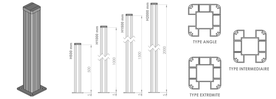 Fabricant de brise-vue en aluminium, pare-vue design en aluminium, brise-vue  original