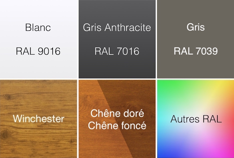 Possible colors for garage door panels Possible colors for garage door panels