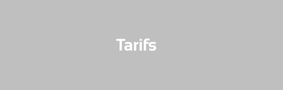 Tarifs