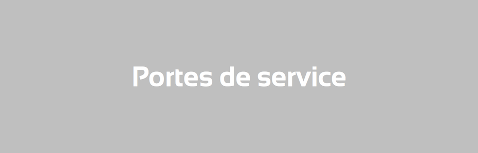 Portes de service